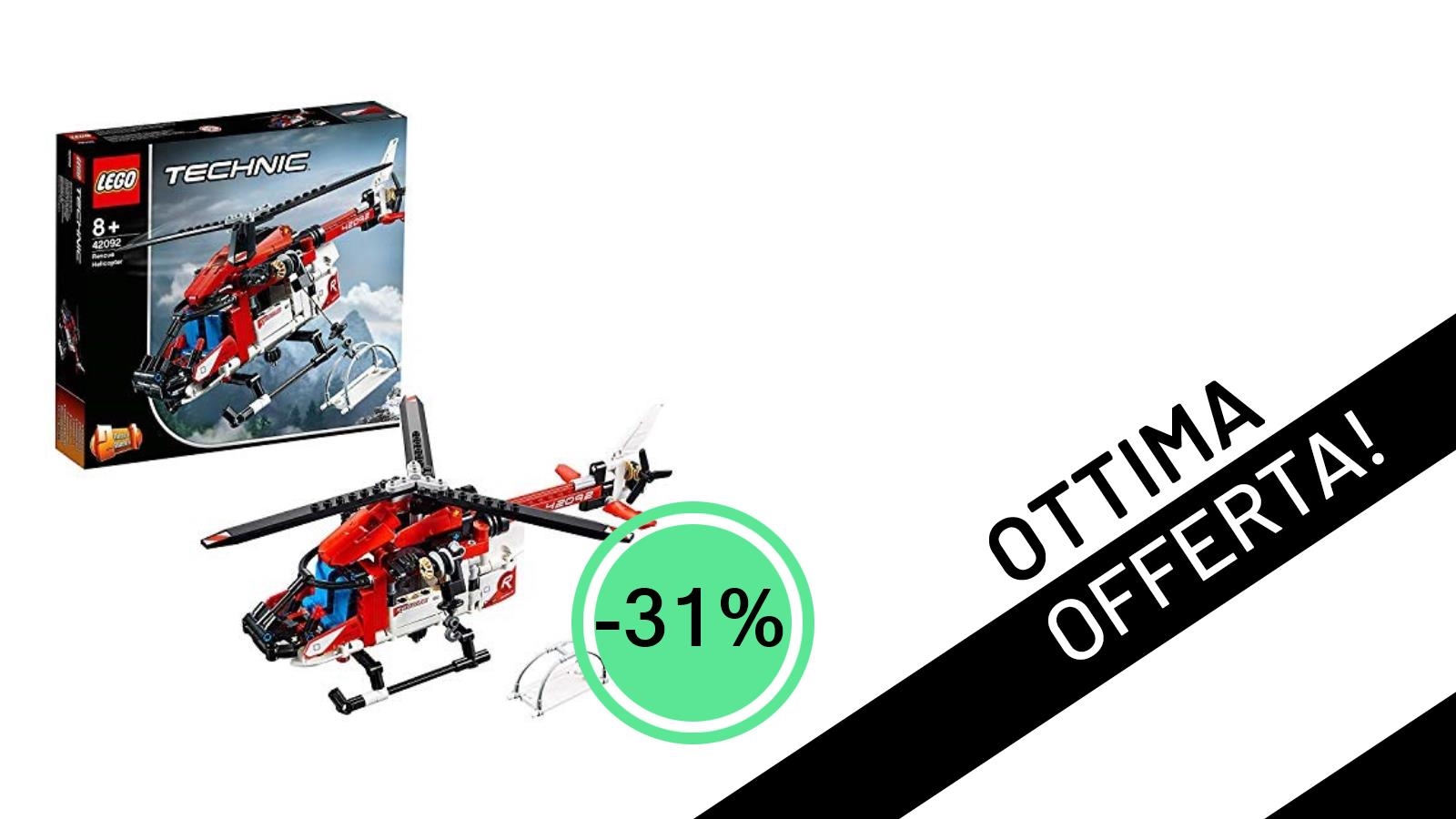 Vola all'Avventura con LEGO Technic: L'Elicottero di Salvataggio 2 in 1 Scontato del -31%!