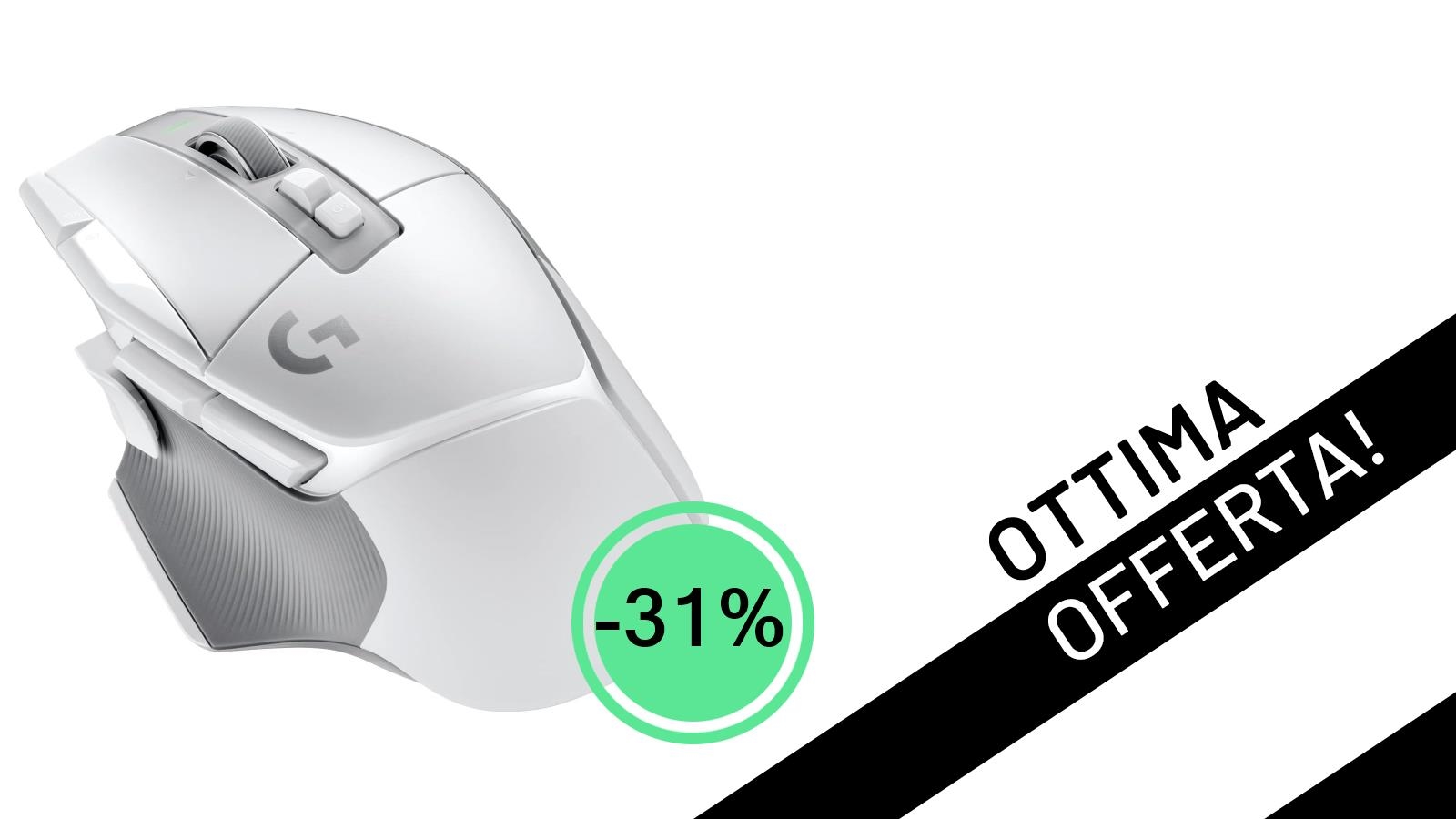 Offerta Esclusiva: Logitech G502 X LIGHTSPEED Bianco Scontato del 31%!