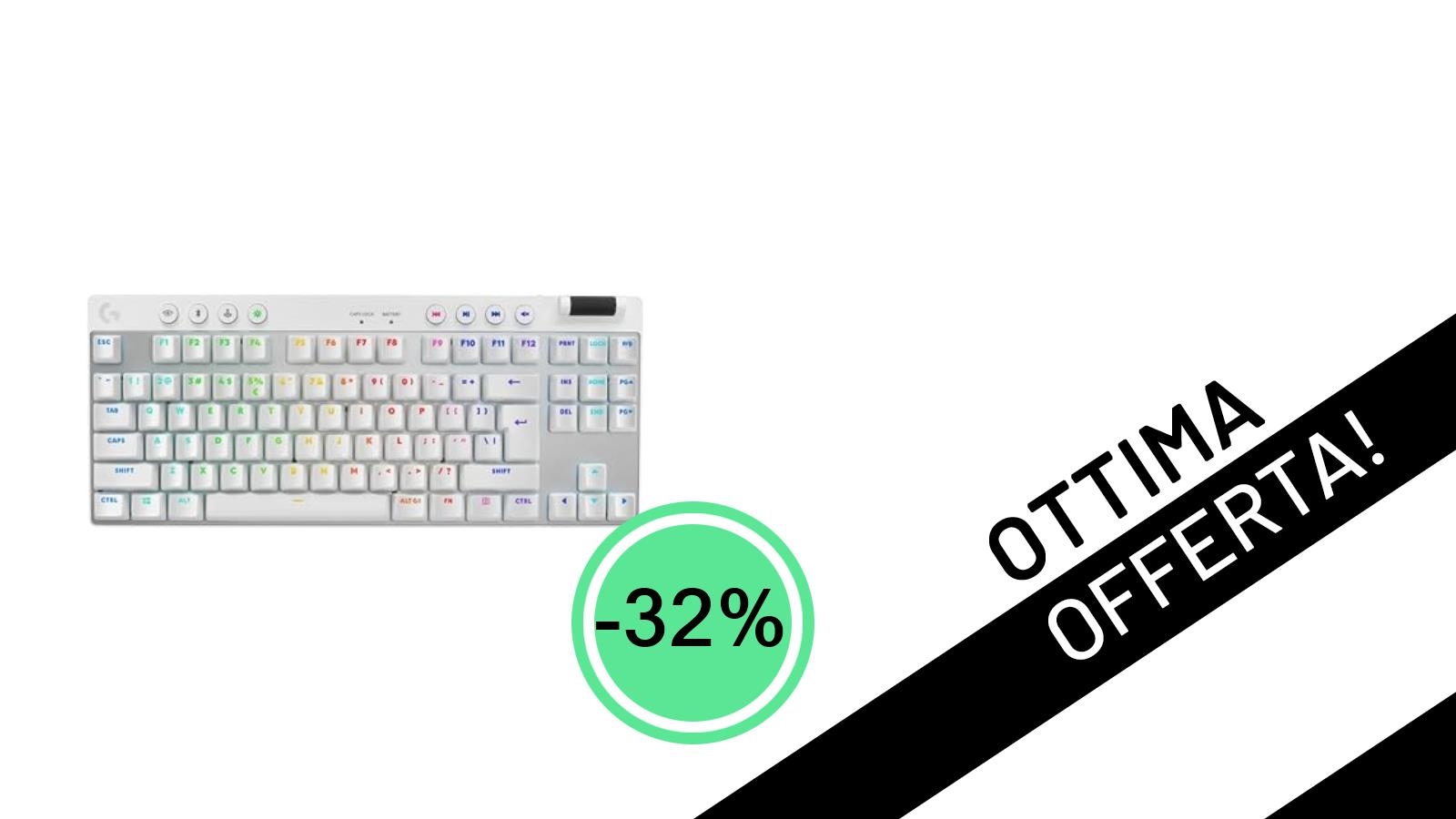 Offerta Imperdibile: La Tastiera Logitech G PRO X TKL LIGHTSPEED in Sconto del 32%!
