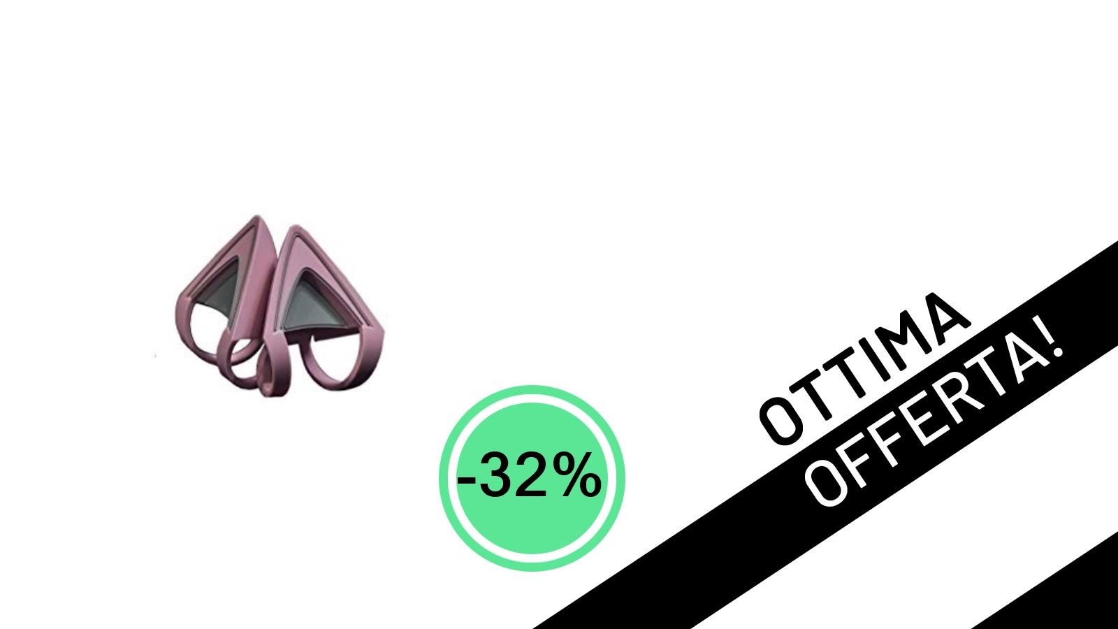 Rendi Unica la Tua Cuffia Gaming: Le Razer Kitty Ears in Sconto Imperdibile del 32%!