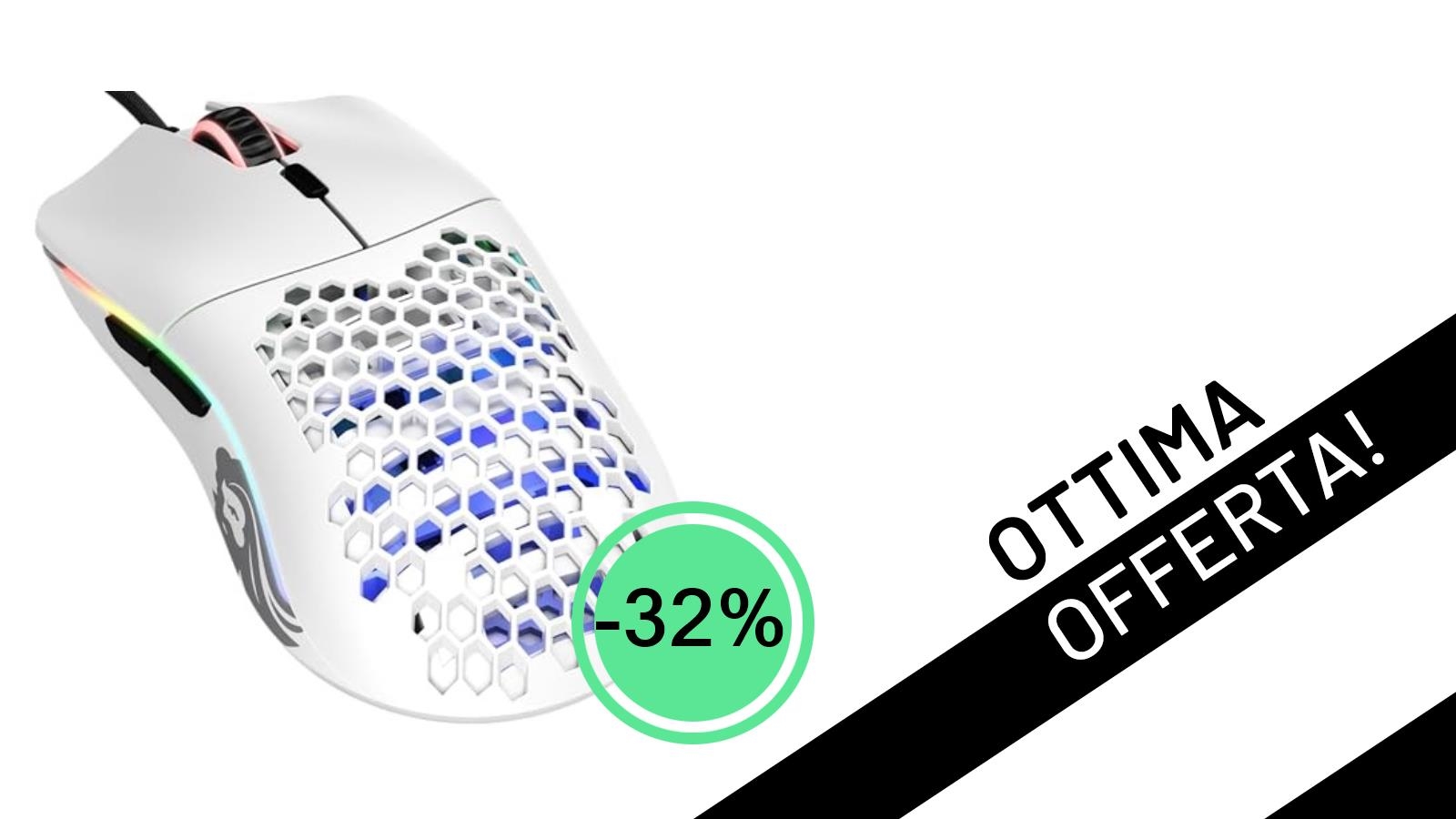 Mouse Gaming GLORIOUS Model O: -32% di Sconto, un Affare da non Perdere!