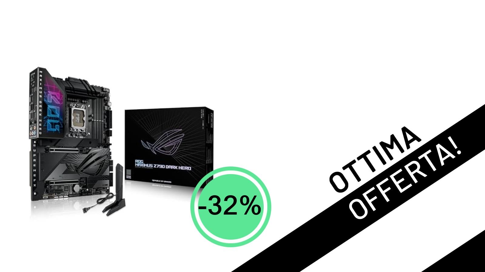 Un'Offerta da Non Perdere: ASUS ROG MAXIMUS Z790 DARK HERO Scontata del 32%!