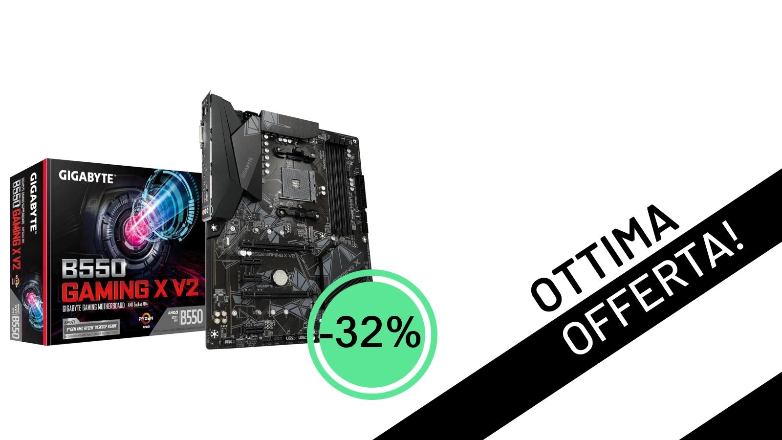 GIGABYTE B550 Gaming X V2: la scheda madre top per Ryzen 5000 a un prezzo incredibile!