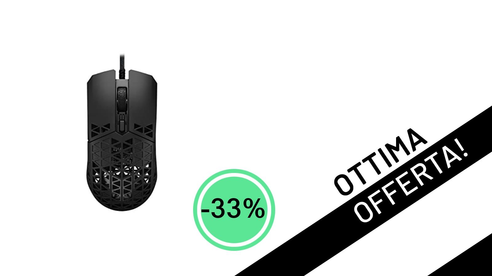 Affare imperdibile: il mouse gaming ASUS TUF M4 Wireless a soli 39,90€!