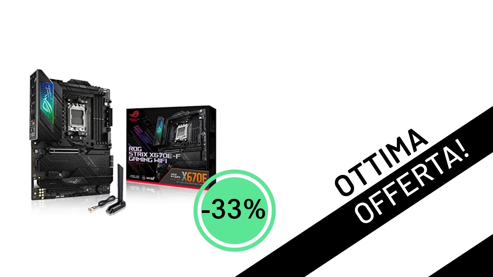 ASUS ROG Strix X670E-F: La Scheda Madre Gaming Definitiva a un Prezzo Mai Visto!