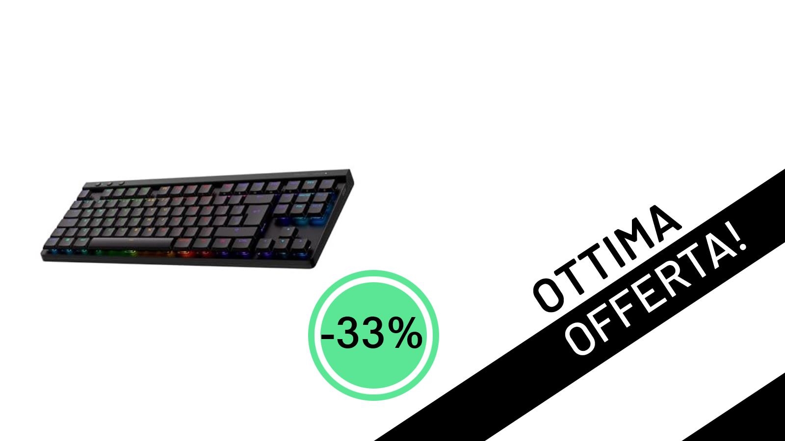 Offerta Shock: La Tastiera Gaming Logitech G G515 LIGHTSPEED TKL Scontata del 33% a Soli 109,99€!