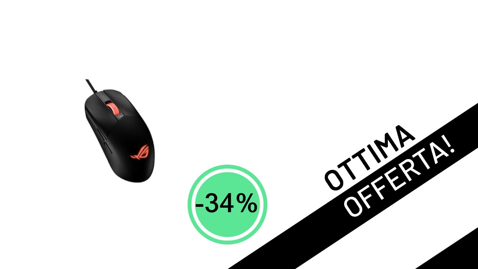 Affare imperdibile: ASUS ROG Strix Impact III, il mouse gaming perfetto, a soli 32,90€!