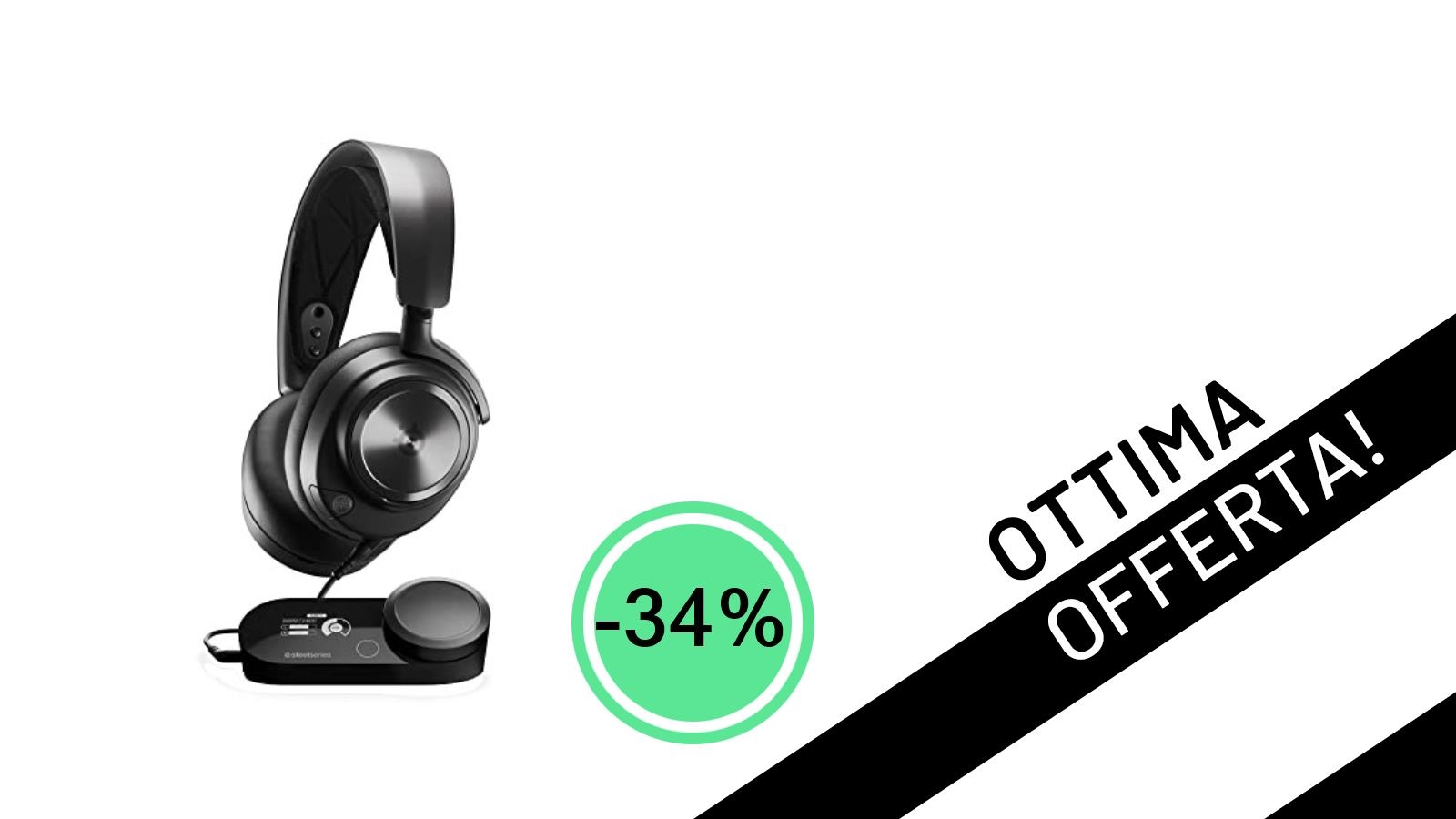 SteelSeries Arctis Nova Pro: L'Audio Gaming Definitivo Scontato del -34%!