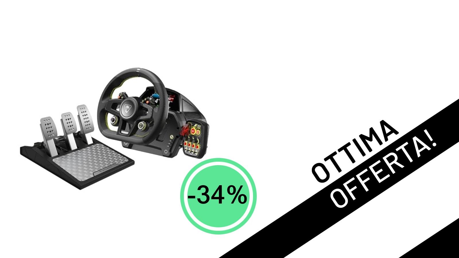 Offerta da Corsa: Il Volante Turtle Beach VelocityOne Race Scontato del 34% a un Prezzo Mai Visto!