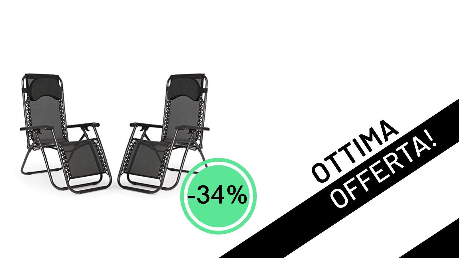 Relax a Gravità Zero: Il Set di Sdraio IntimaTe WM Heart Scontato del 34% è Imperdibile!