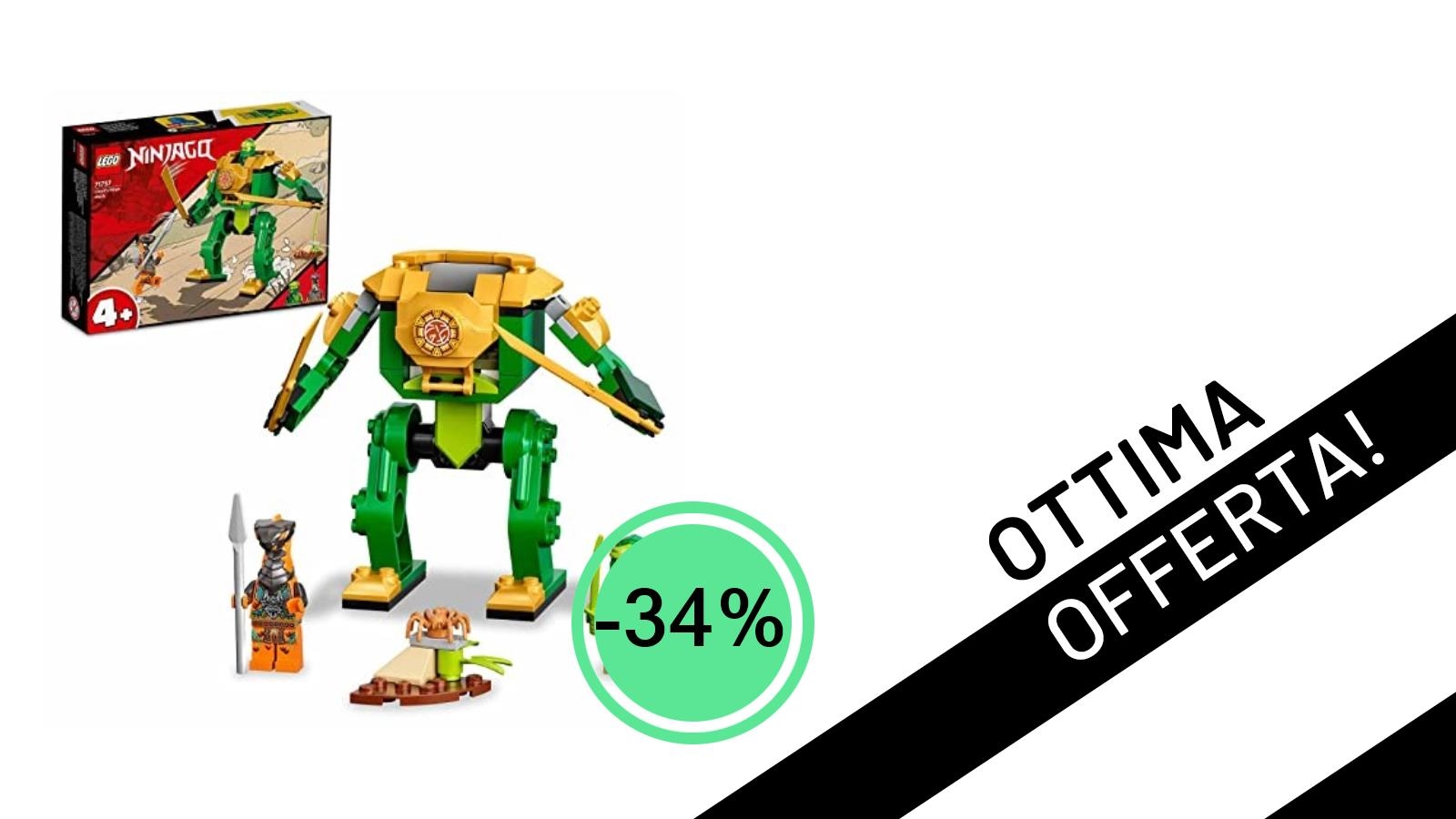 Offerta Imperdibile: Il LEGO NINJAGO Mech Ninja di Lloyd ti aspetta con il 34% di sconto!