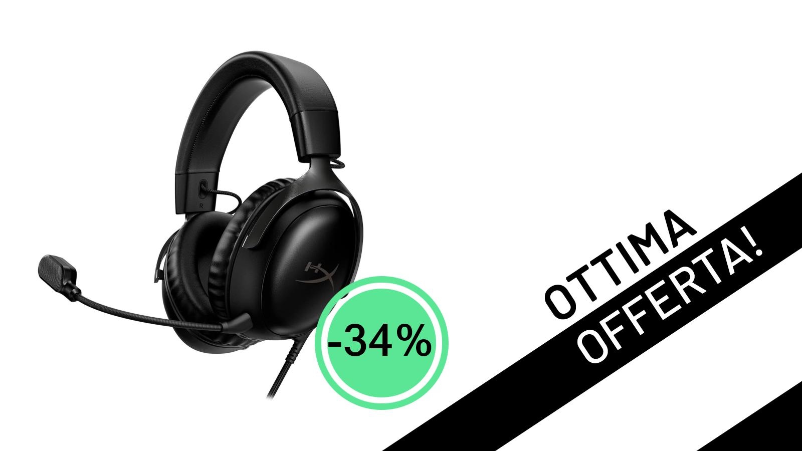 Le cuffie HyperX Cloud III in super offerta: il gaming non è mai stato così conveniente!