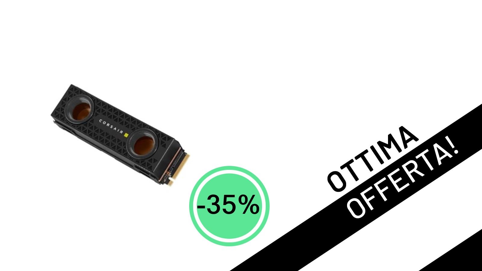 Offerta Shock: L'SSD Corsair MP600 PRO Hydro X Edition da 2TB con Waterblock ora al -35%!