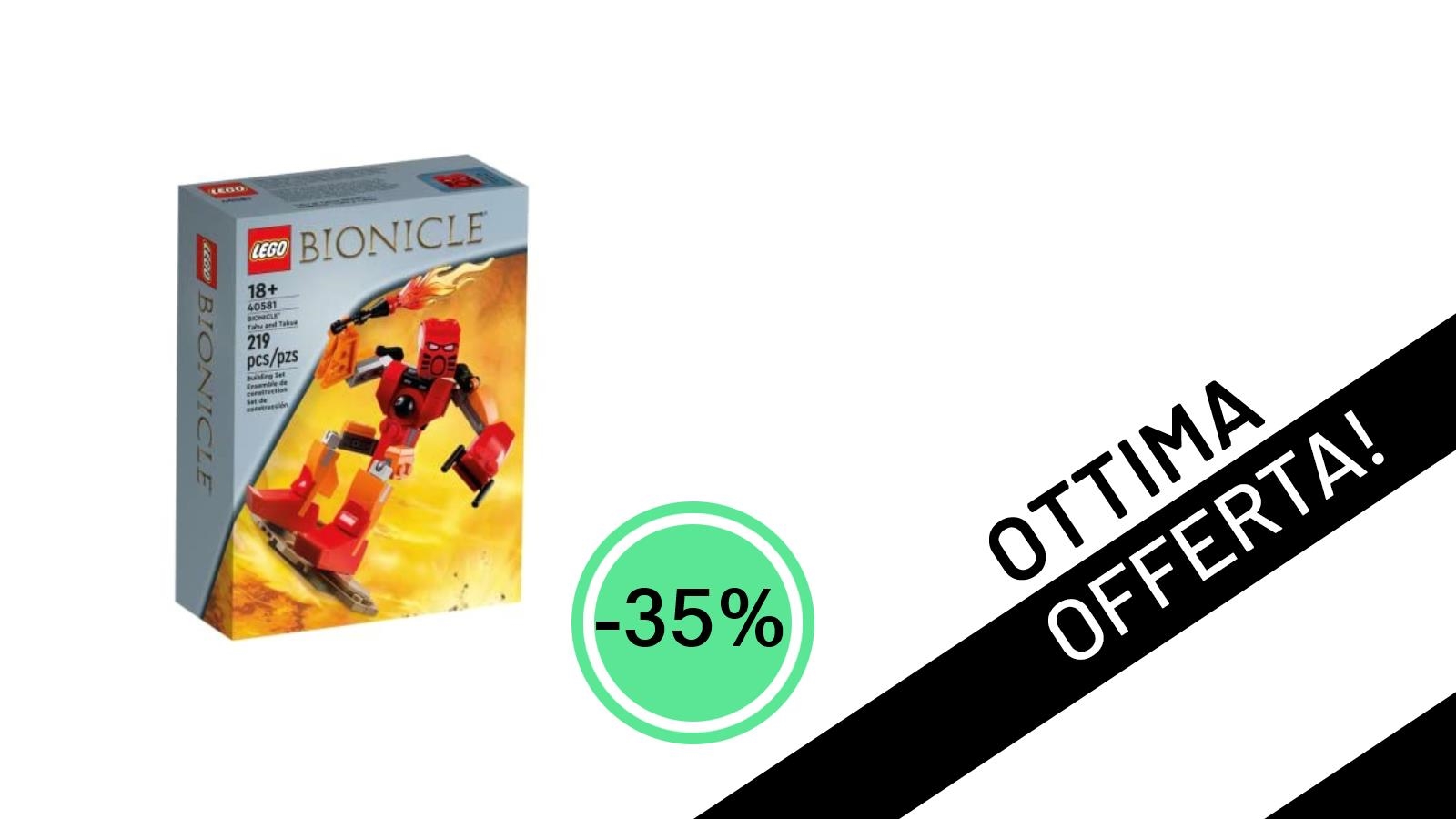 LEGO Bionicle: Tahu e Takua 40581 in offerta imperdibile con il 35% di sconto!