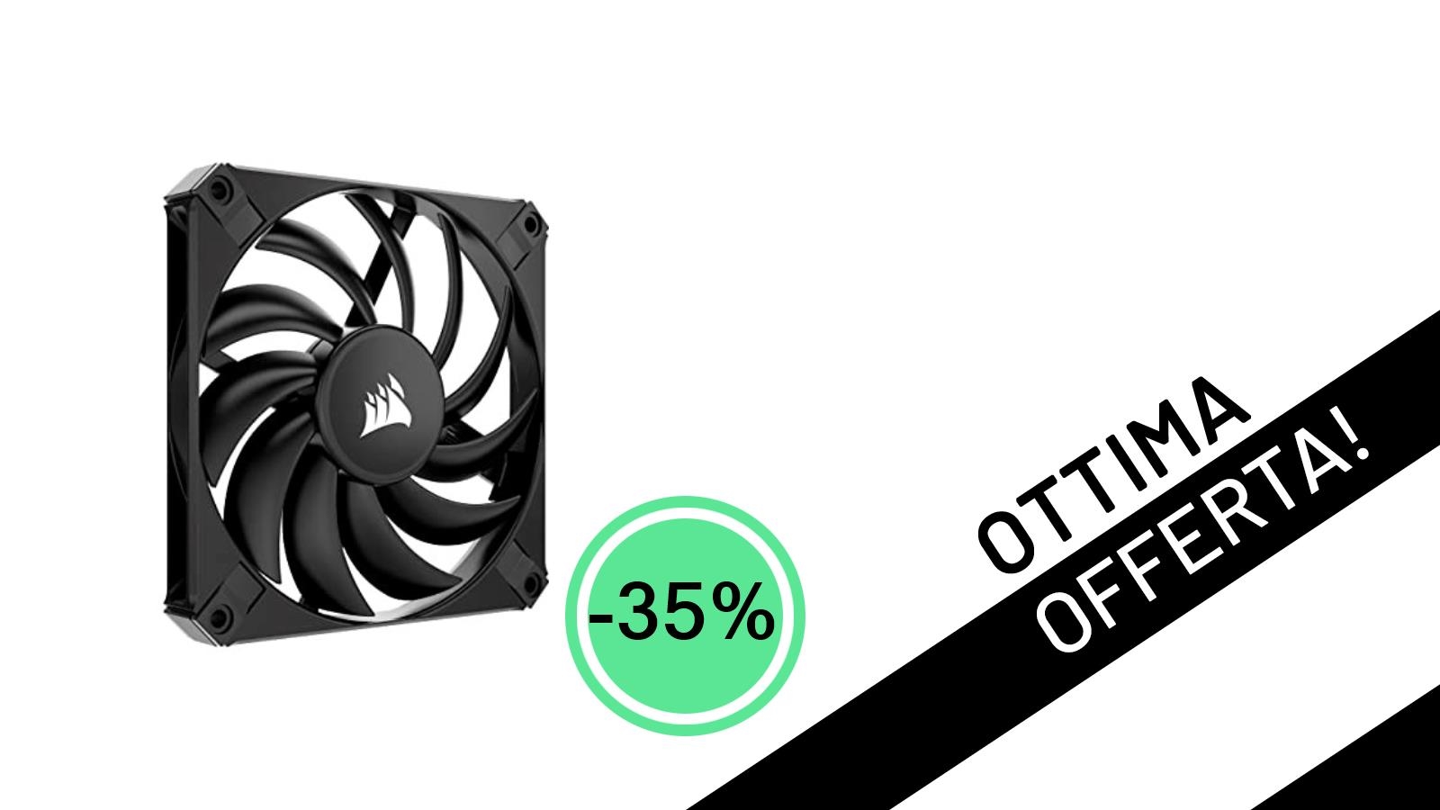 Silenzio e Potenza in Formato Slim: La Ventola Corsair AF120 SLIM Scontata del 35%!