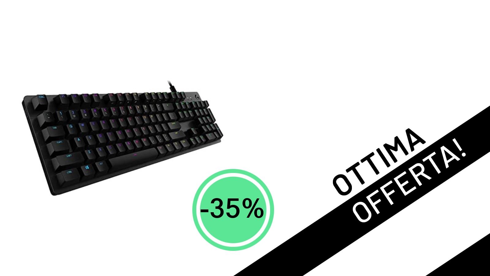 Offerta Imperdibile: La Tastiera Gaming Meccanica Logitech G512 Carbon Lightsync RVB GX Brown Tactile al -35%!