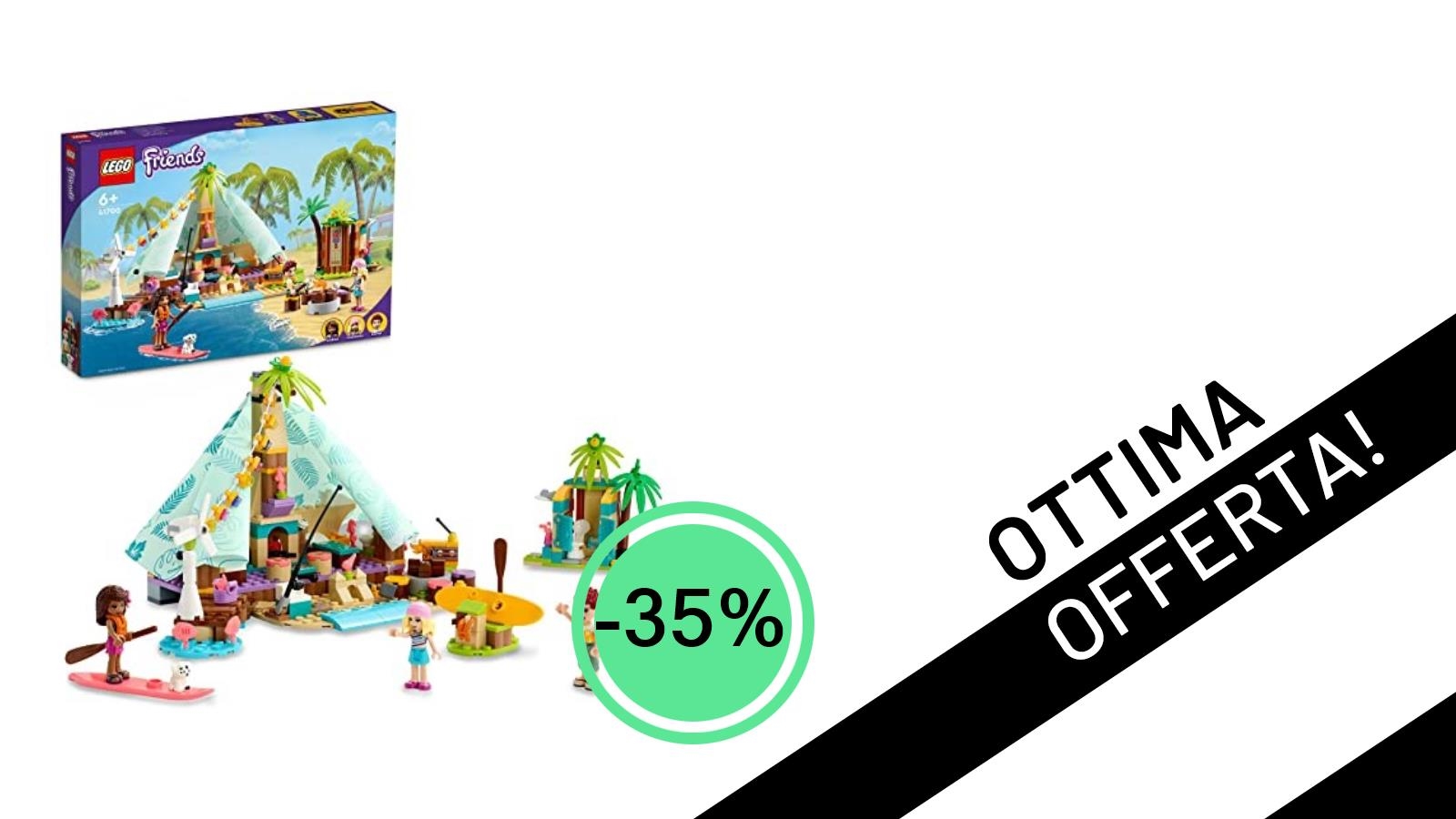 Un'Estate da Sogno in Offerta: LEGO 41700 Friends Glamping sulla Spiaggia con il 35% di Sconto!