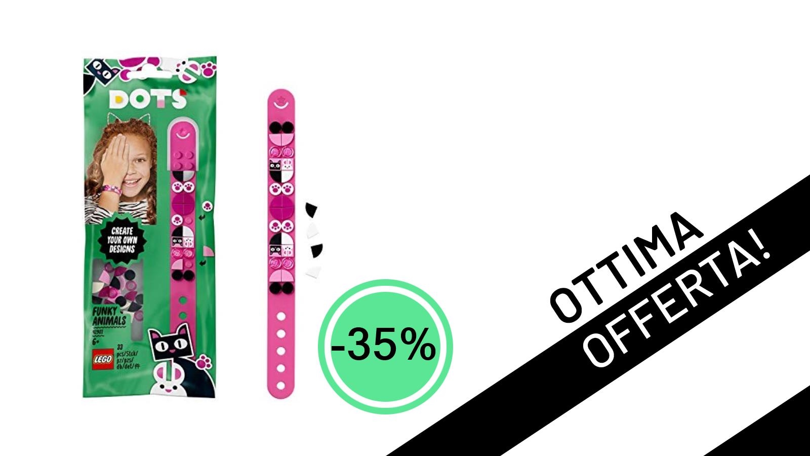 Un'esplosione di creatività LEGO a un prezzo incredibile: Braccialetto Animaletti Funky con il 35% di sconto!