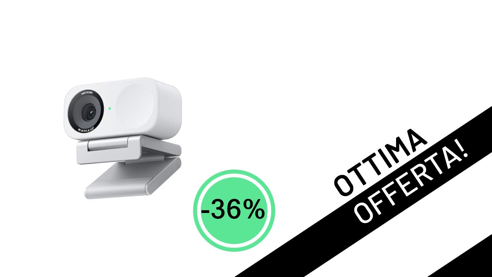 Insta360 Link 2C: La Webcam 4K Definitiva al Minimo Storico con Sconto del 36%