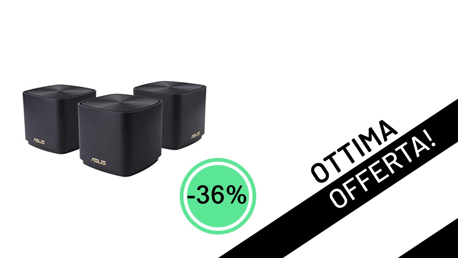 Addio Zone d'Ombra! Il Sistema Mesh ASUS ZenWiFi XD4 AX Mini con WiFi 6 è in Offerta al Minimo Storico (-36%)