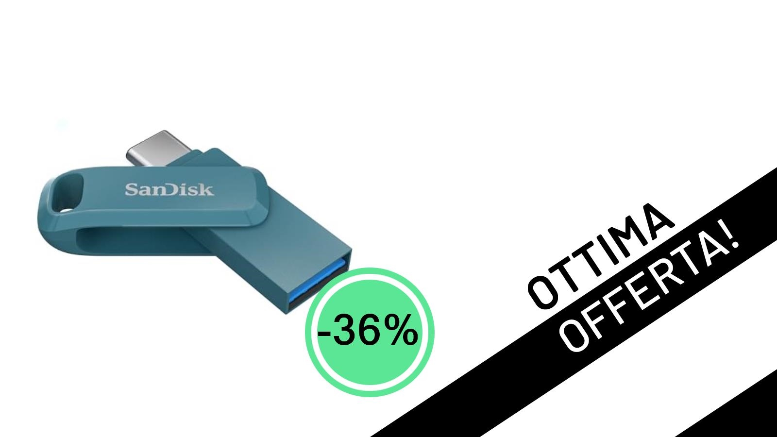 SanDisk Ultra Dual Drive Go 512GB: L'Offerta Imperdibile per Espandere la Tua Memoria con il -36%!