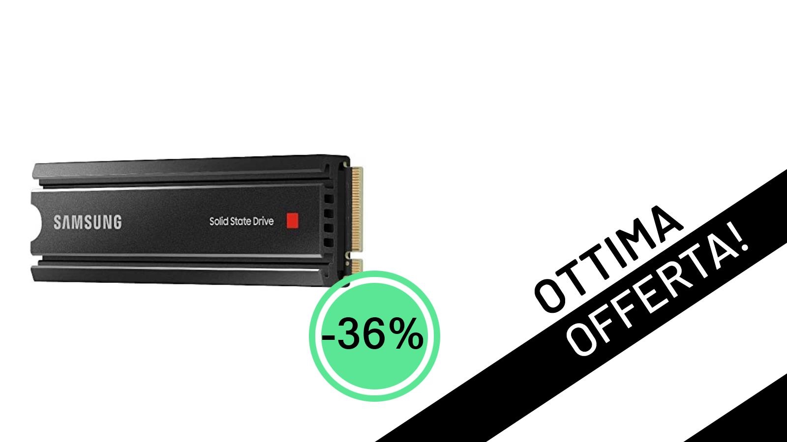 Un'occasione imperdibile: il Samsung 980 PRO SSD 1TB con dissipatore al minimo storico!