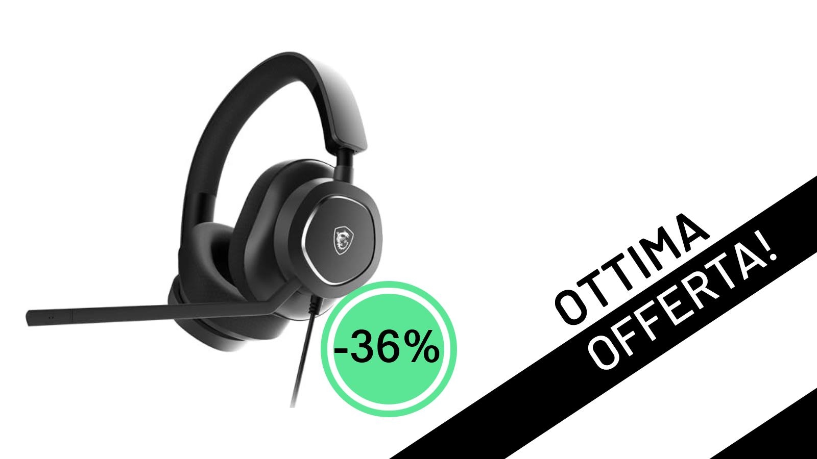 Cuffie Gaming MSI MAESTRO 300: L'Offerta Imperdibile per un Audio Immersivo a Soli 34,92€!