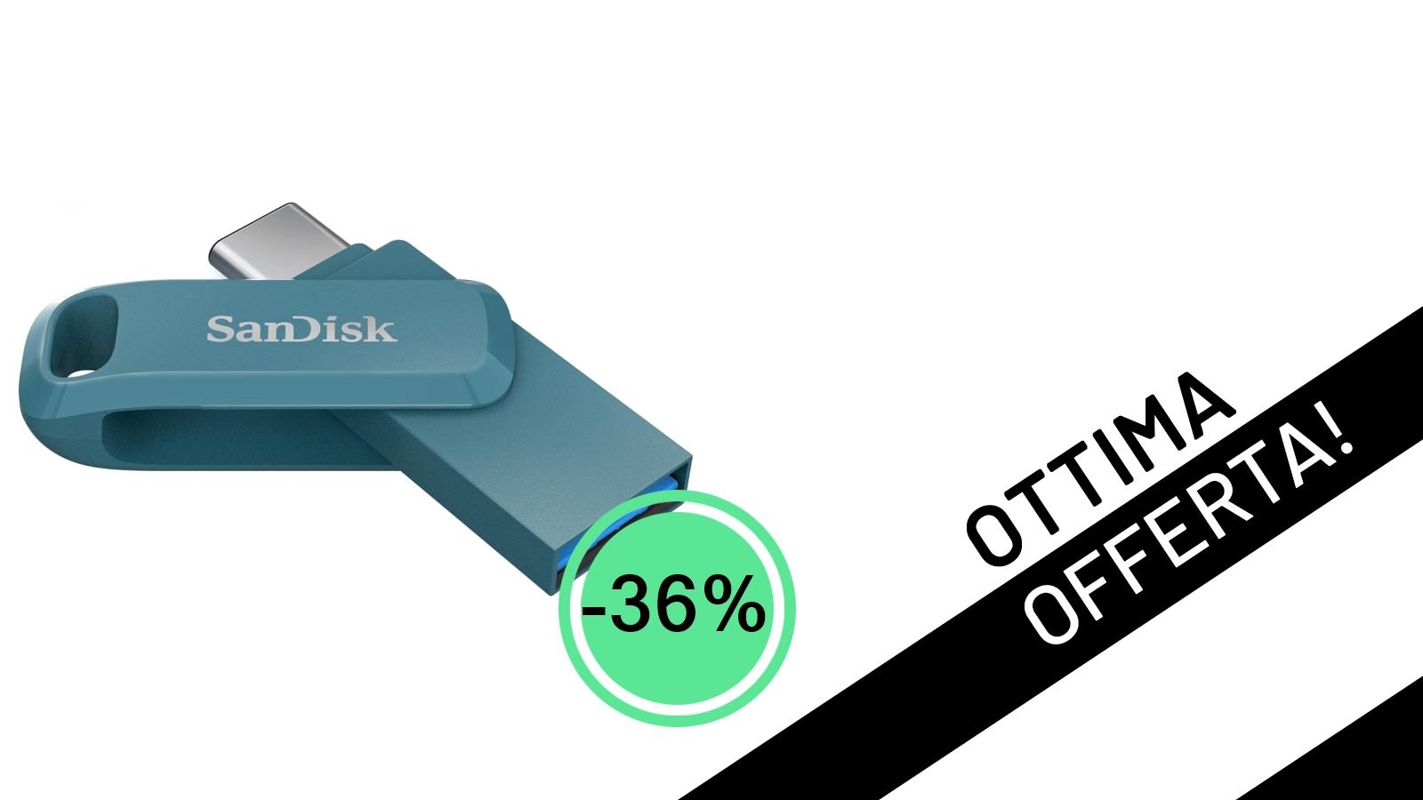 SanDisk Ultra Dual Drive Go 512GB: L'Offerta Imperdibile per Espandere la Tua Memoria con il -36%!