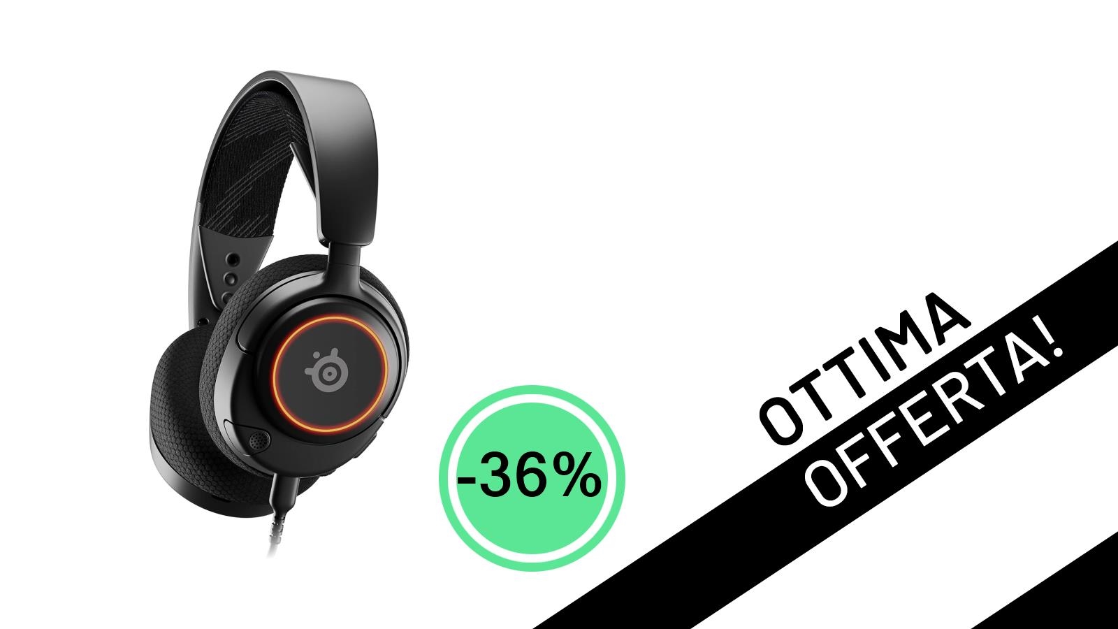 Le SteelSeries Arctis Nova 3 crollano al minimo storico: audio spaziale e comfort a soli 69,99€!