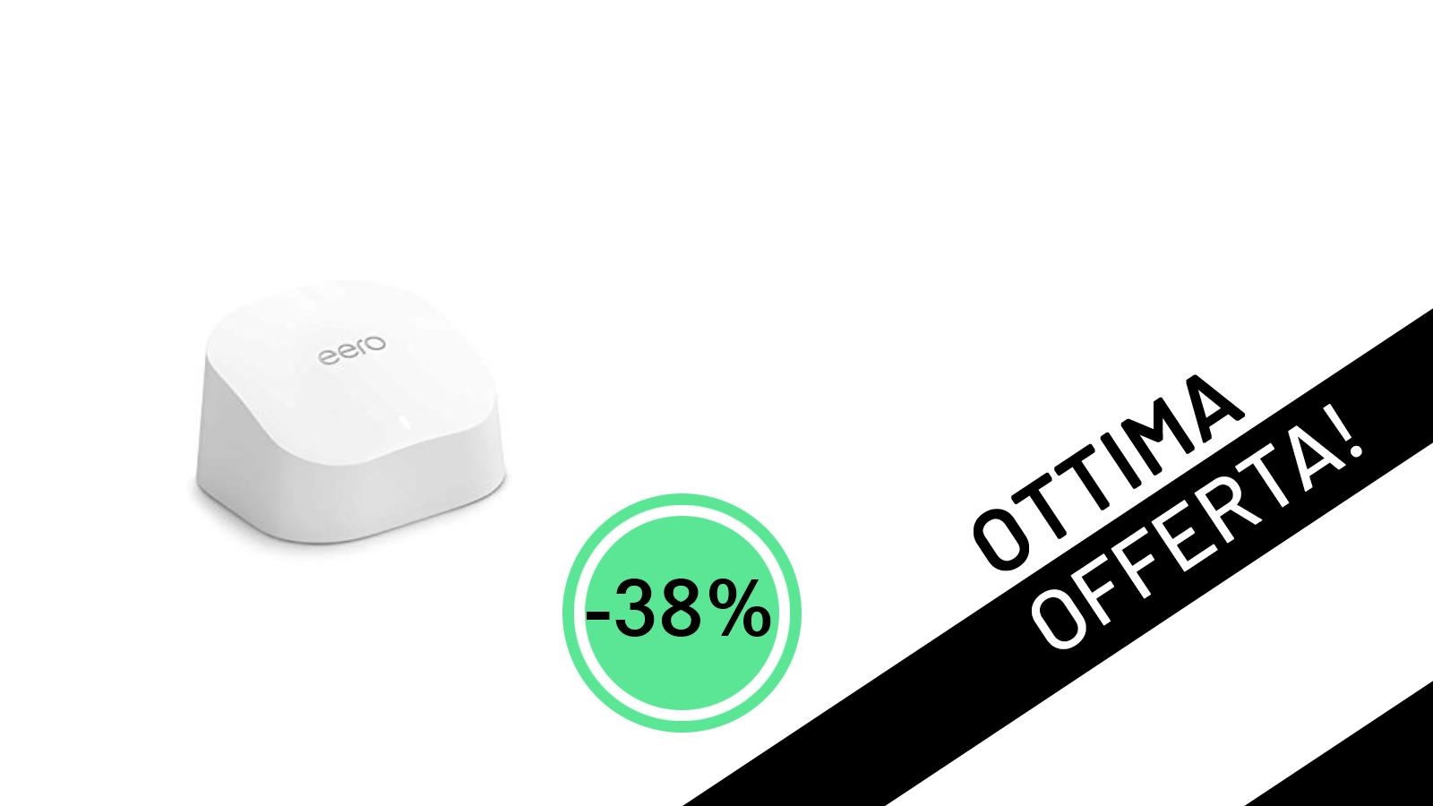 Rivoluziona il tuo Wi-Fi: Router Mesh Amazon eero 6 al minimo storico con il -38%!