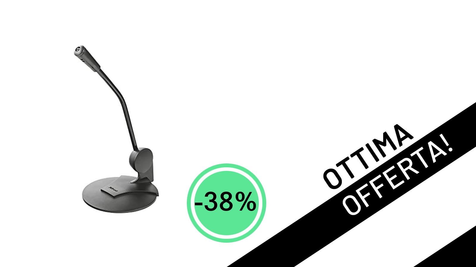 Trust Primo Microfono: Qualità Audio per il Tuo Setup Gaming a Soli 4,99€!
