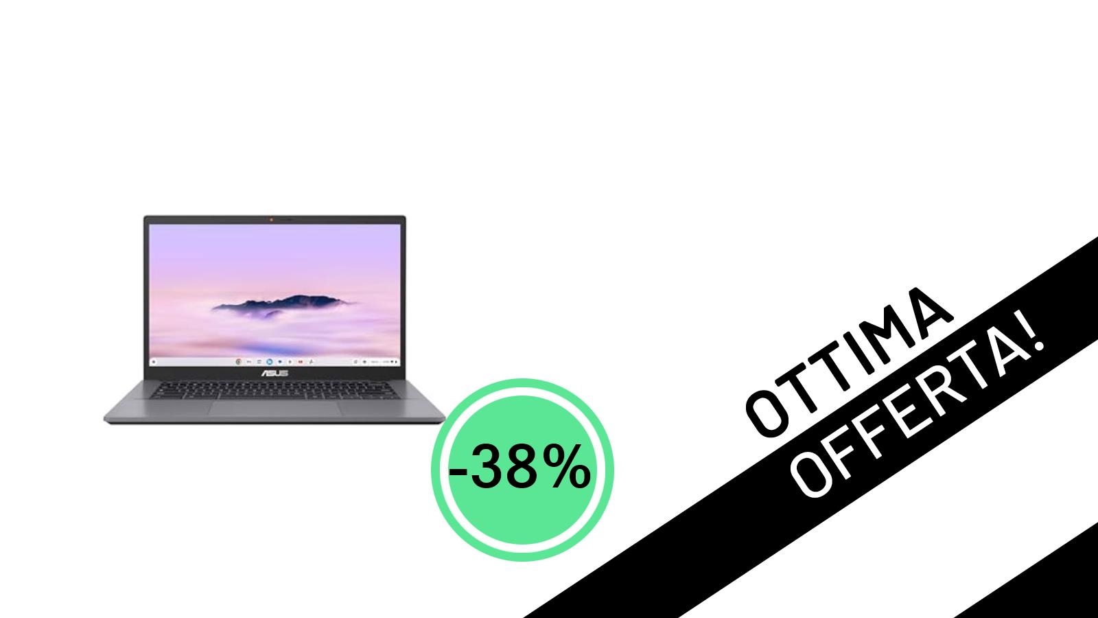 Offerta Imperdibile: ASUS Chromebook Plus CX3402CBA Scontato del 38% a Soli 279€!