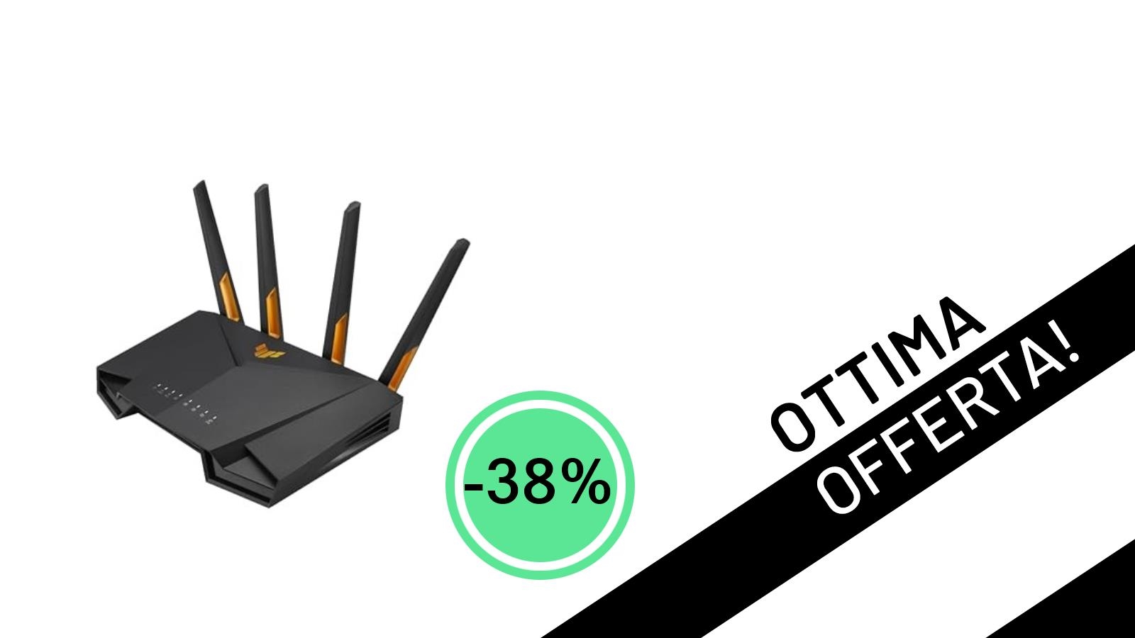ASUS TUF Gaming AX4200: Il Router WiFi 6 da Gaming Scende al Minimo Storico con il 38% di Sconto!