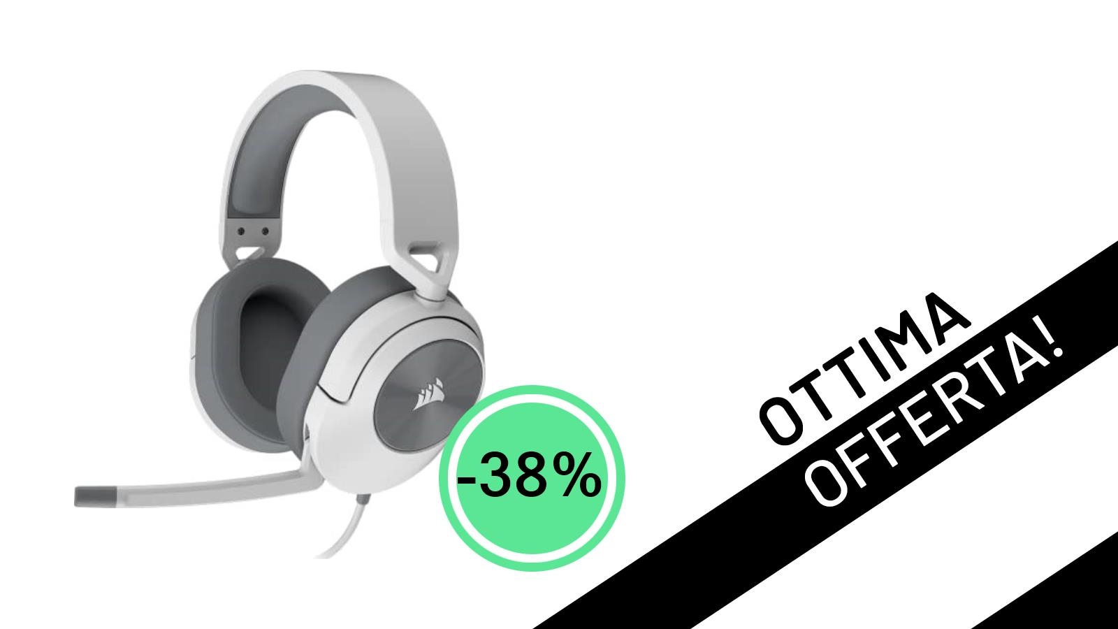 Immergiti nel Gioco: Le Corsair HS55 SURROUND Scontate del 38% a Soli 49,99€!