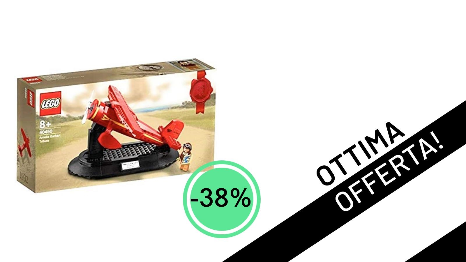 Offerta Esclusiva LEGO: Il Set Amelia Earheart Tribute 40450 al -38%!