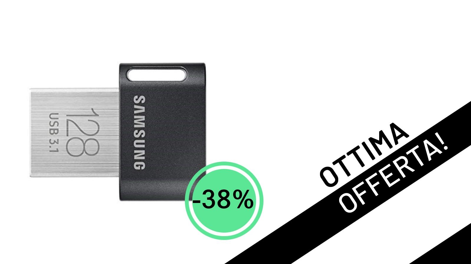 Offerta Lampo! La Chiavetta USB Samsung da 128GB scende a un prezzo incredibile: non fartela scappare!