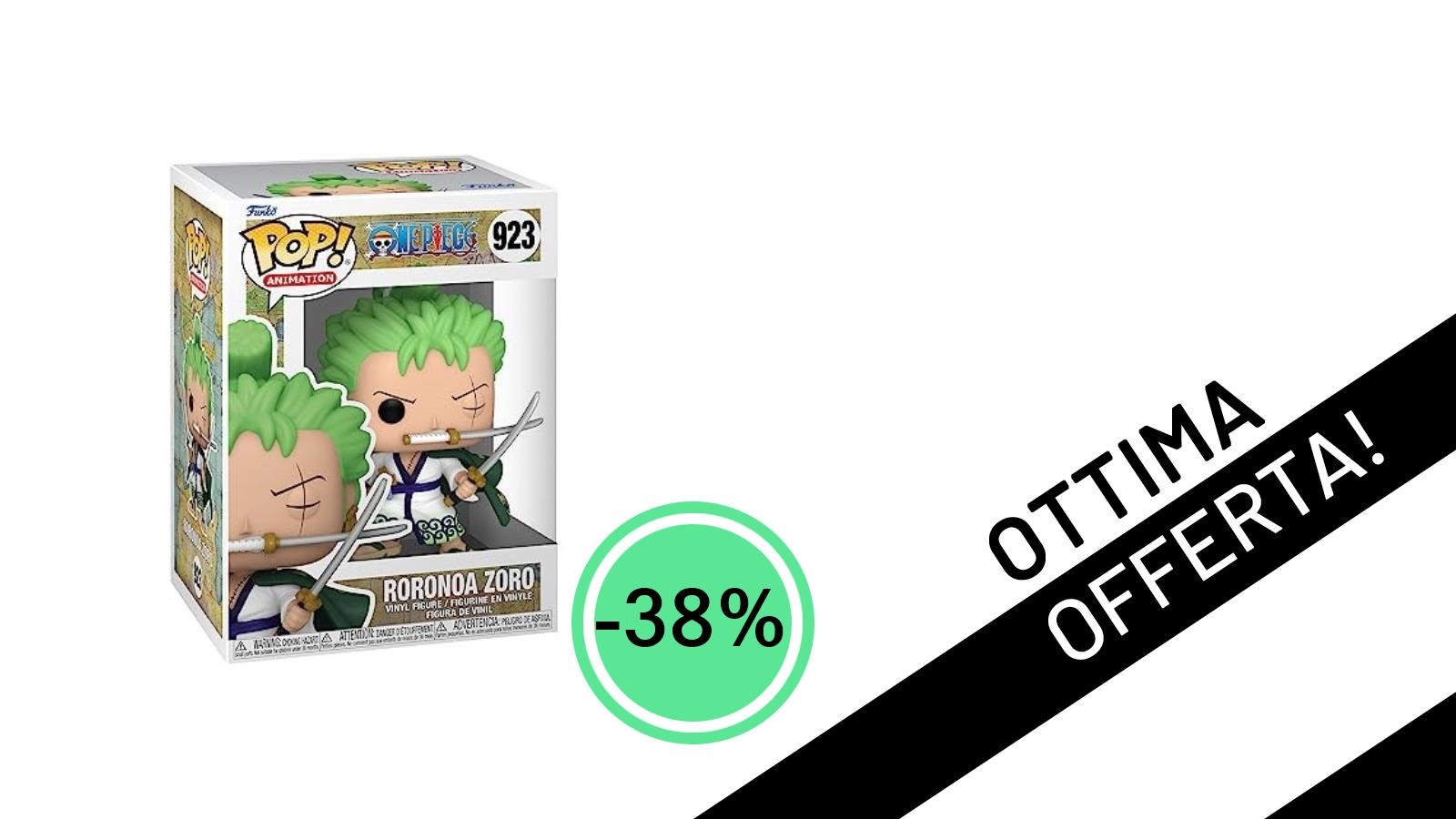 Funko Pop! Roronoa Zoro di One Piece: L'Occasione Imperdibile a Soli 9,99€ con il -38% di Sconto!