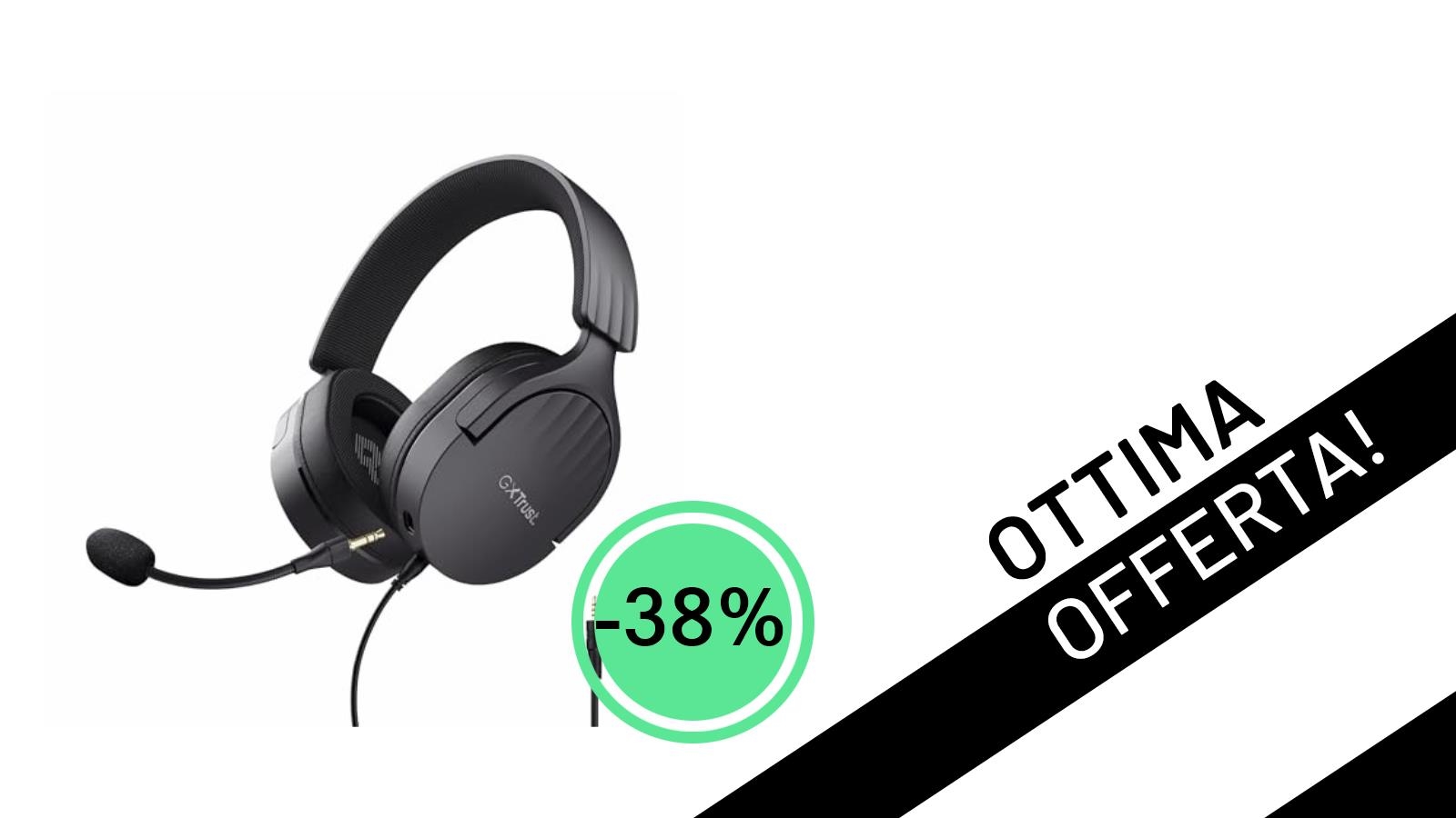 Trust Gaming GXT 489 Fayzo: Le Cuffie Gaming Eco-Friendly con uno Sconto del 38% a soli 24,90€!