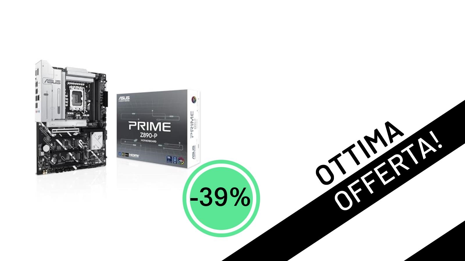 Affare Imperdibile: Scheda Madre ASUS Intel PRIME Z690-P Scontata del 39% a Soli 195,94€