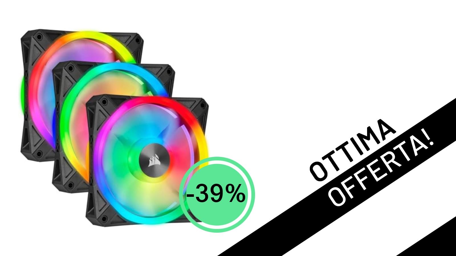 Rivoluzione RGB per il tuo PC: Le Ventole Corsair QL120 Scontate del 39% a soli 79,90€!