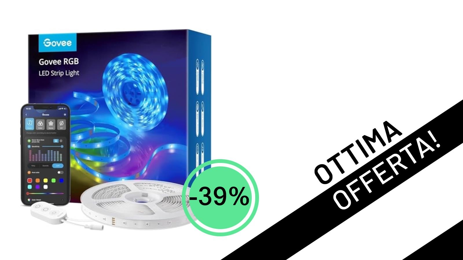 Illumina la tua casa smart: La Striscia LED Govee da 5 metri a soli 16,99€ con uno sconto imperdibile!