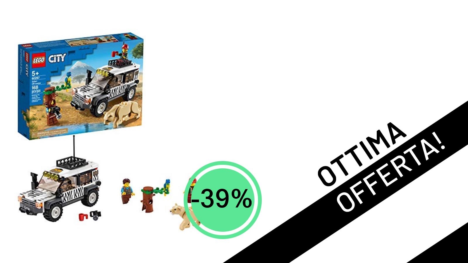LEGO City 60267 Fuoristrada da Safari: un'avventura a prezzo incredibile con il -39%!