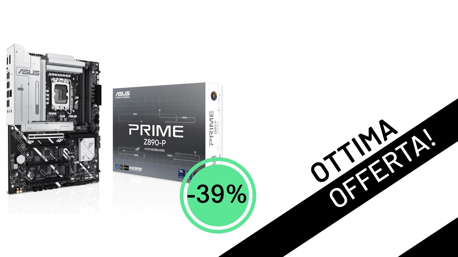 Affare Imperdibile: Scheda Madre ASUS Intel PRIME Z690-P Scontata del 39% a Soli 195,94€