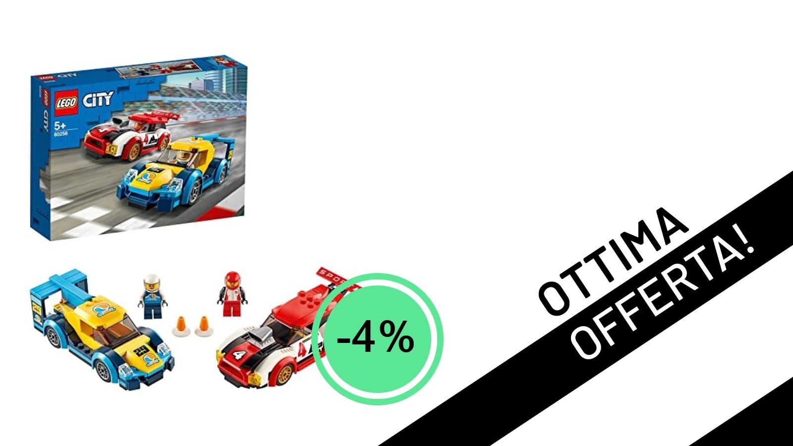 Un'occasione Imperdibile: LEGO 60256 City Nitro Wheels Auto da corsa Scontata del 4%!