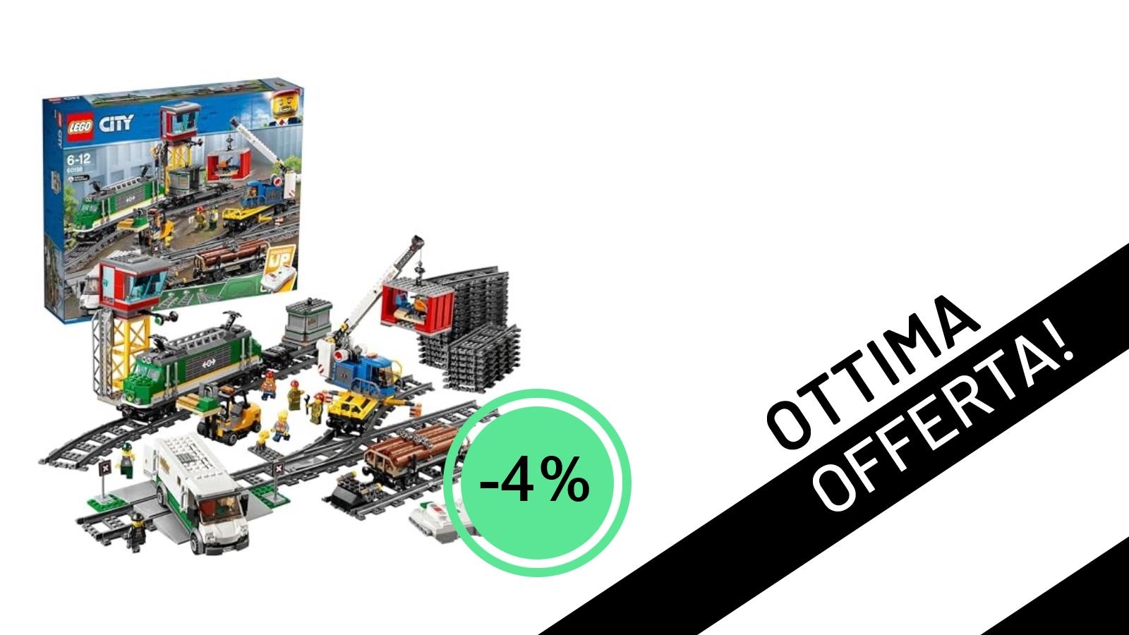 LEGO City Treno Merci: L'Offerta Imperdibile per Avventure su Rotaia con Locomotiva Telecomandata!