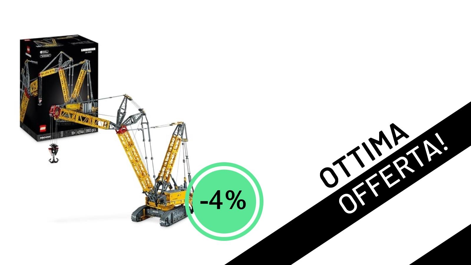 Offerta Imperdibile: La Maestosa LEGO Technic Gru Cingolata Liebherr LR 13000 è Tua con il -4%!