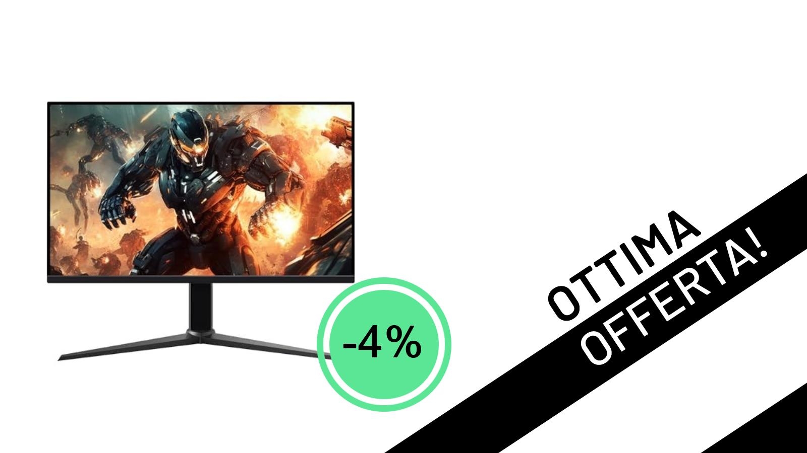 Monitor da Gaming Amazon Basics: 165Hz e 1ms a un prezzo incredibile su Amazon!