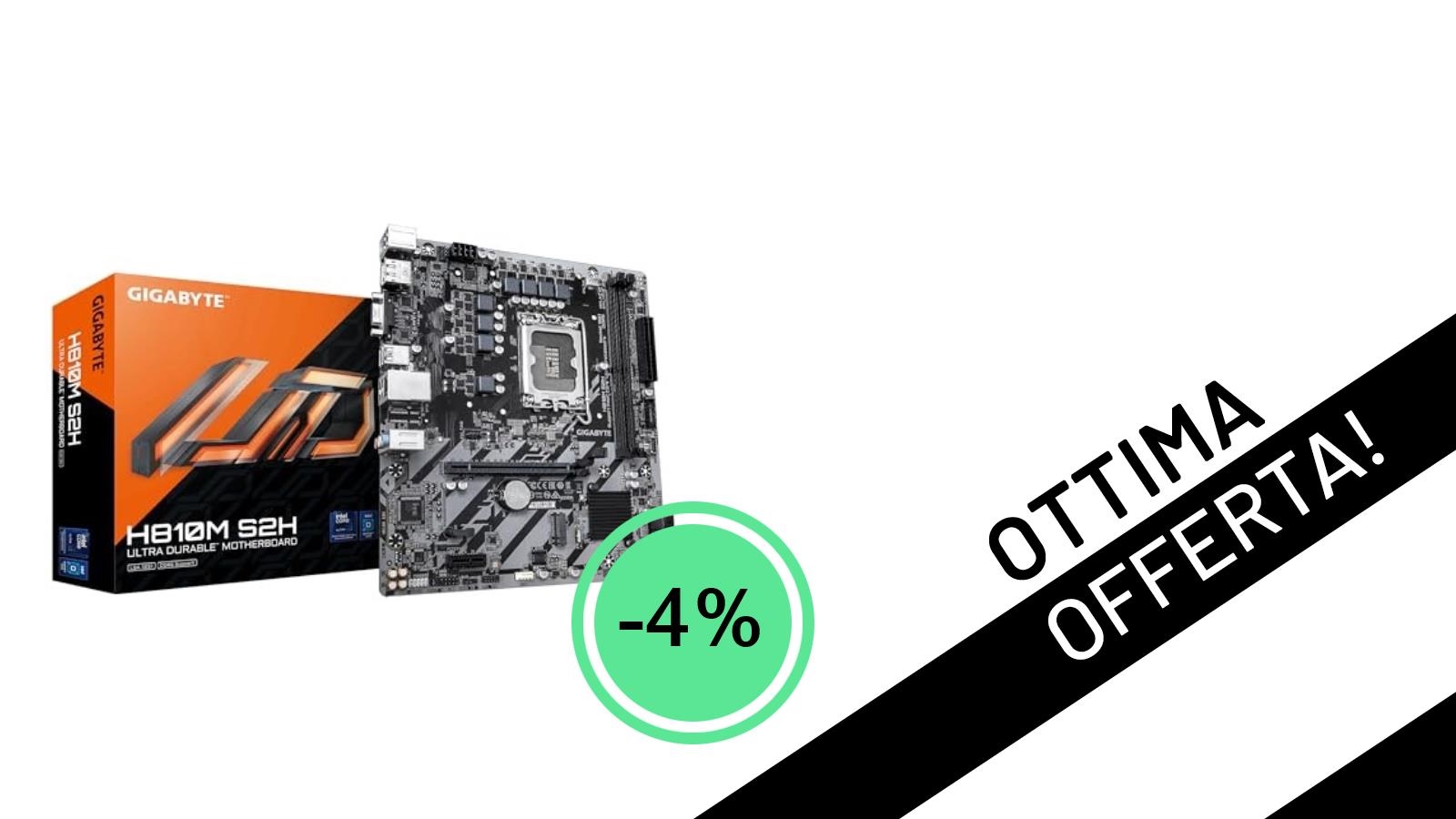 Affare imperdibile: la Scheda Madre GIGABYTE H810M S2H con supporto Intel Core Ultra è tua a soli 99€!