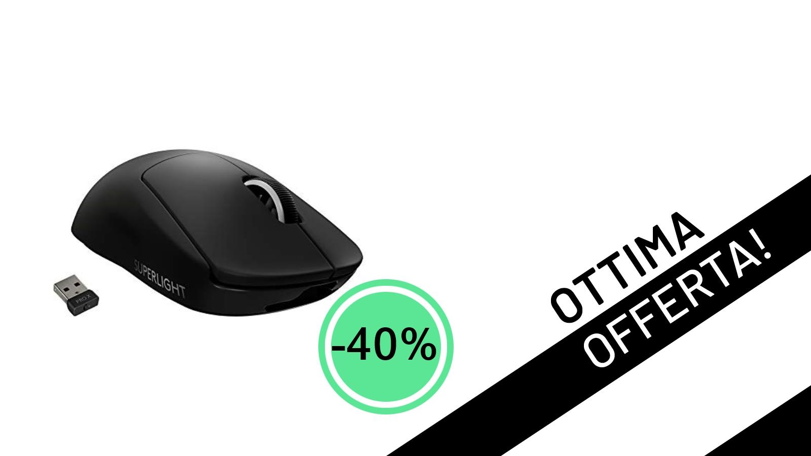 Logitech G PRO X SUPERLIGHT: Il Mouse Gaming Ultraleggero al Minimo Storico con il -40%!