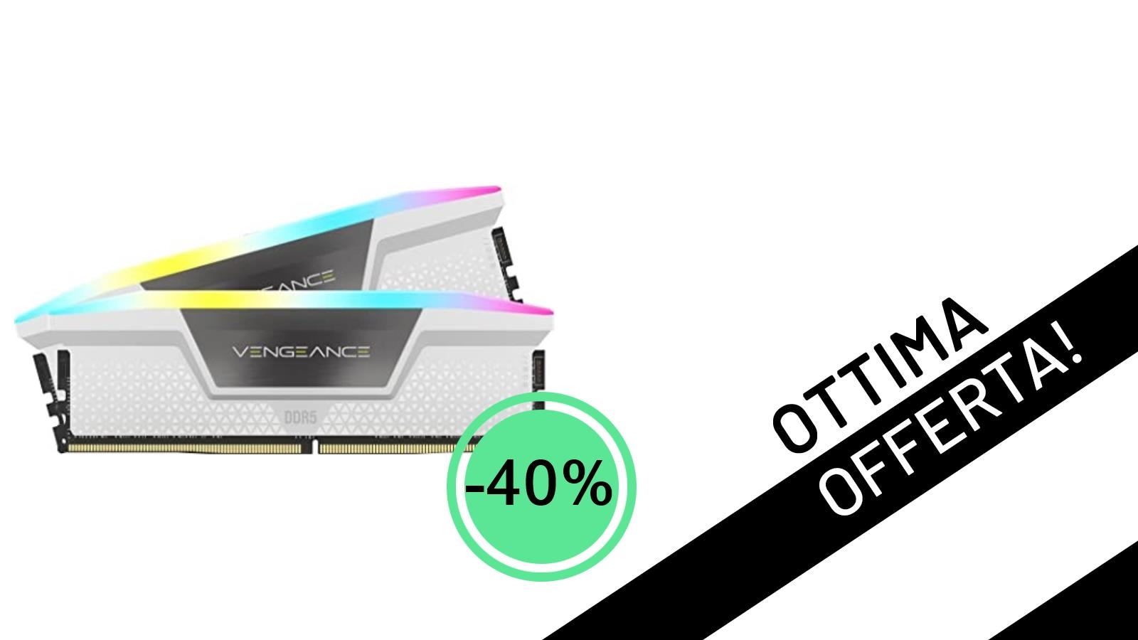 Offerta Esclusiva: RAM Corsair Vengeance RGB DDR5 32GB con uno Sconto Incredibile del 40%!